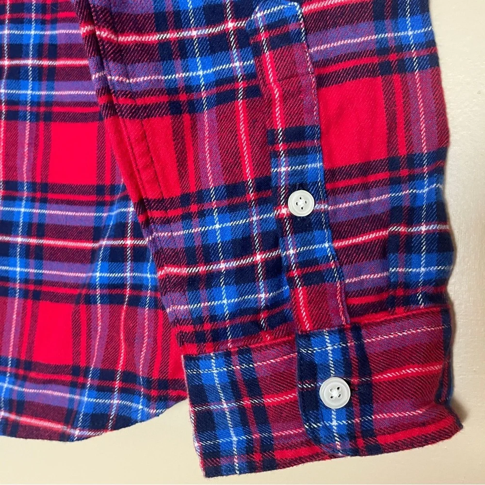 J. Crew Mercantile Plaid Half-Zip Pullover Top Shirt Jacket Women's XS NWT J5266